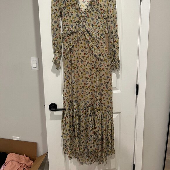 Doen Saffron Silk Dress in Bouquet size small - Picture 8 of 9